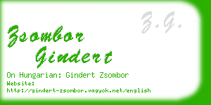 zsombor gindert business card